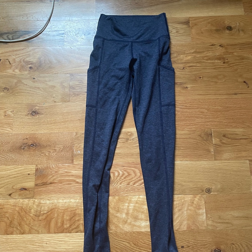 Aerie heathered navy leggings